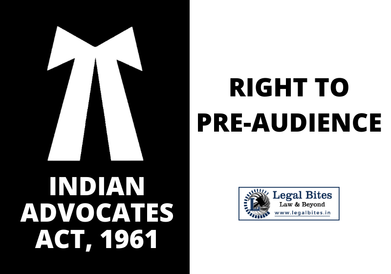 Right to Pre-audience