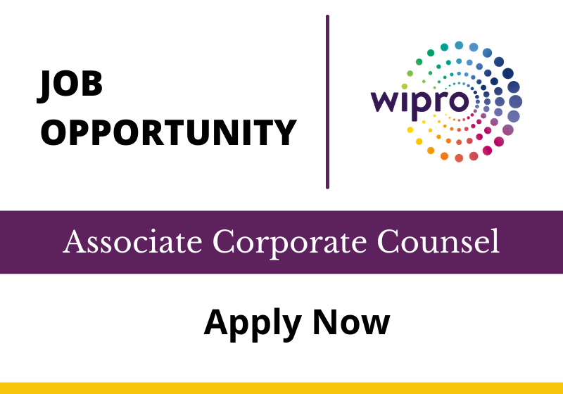 JOB: Associate Corporate Counsel | WIPRO Bengaluru