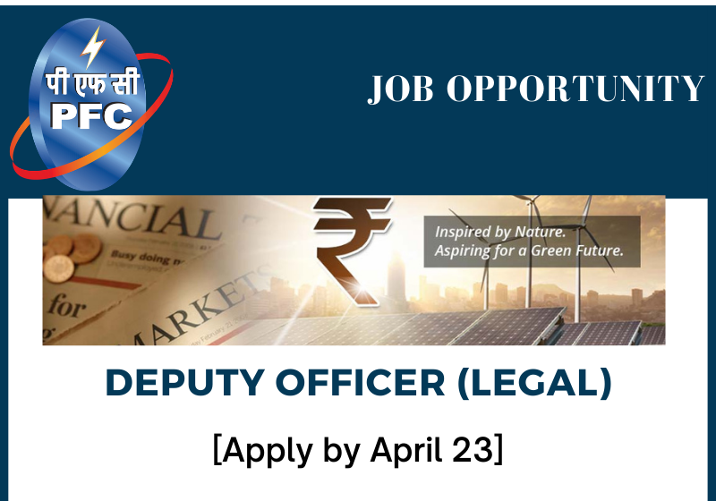 JOB: Deputy Officer (Legal) | Power Finance Corporation Limited