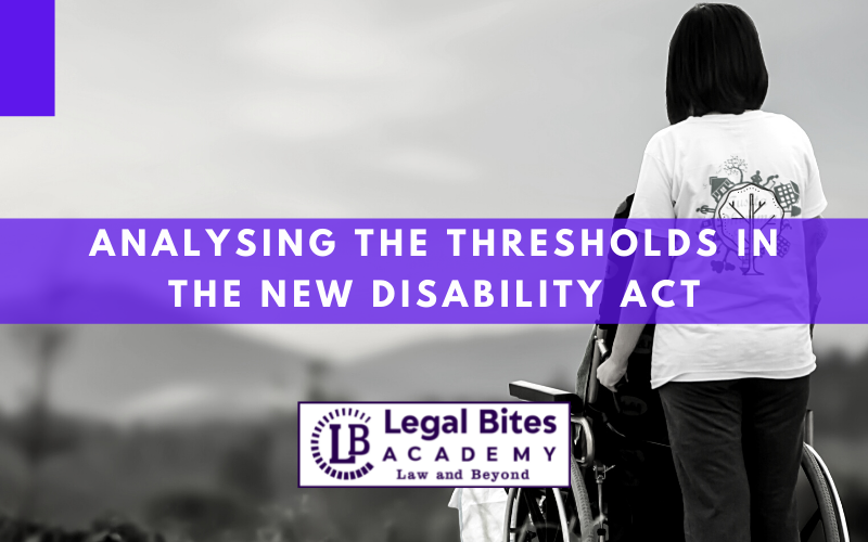 thresholds in the new Disability Act