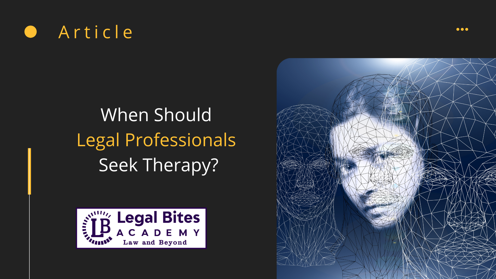 Legal Professionals Seek Therapy