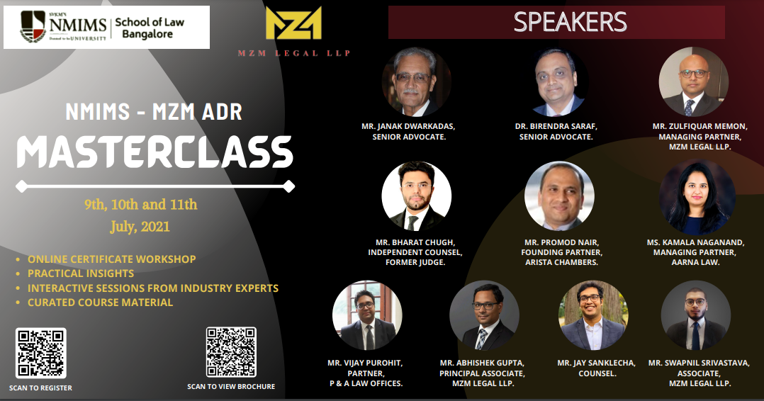 NMIMS MZM ADR MASTERCLASS