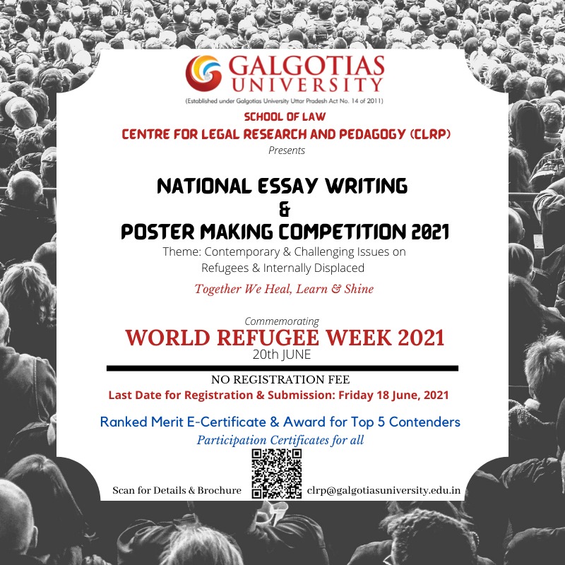 Galgotias Universitys National Essay Writing and Poster Making Competition: Submit by June 18