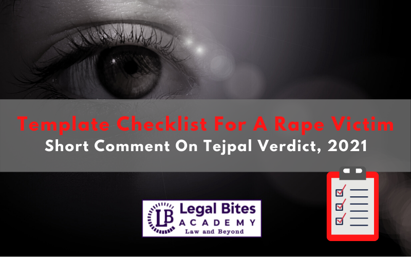 Template Checklist For A Rape Victim
