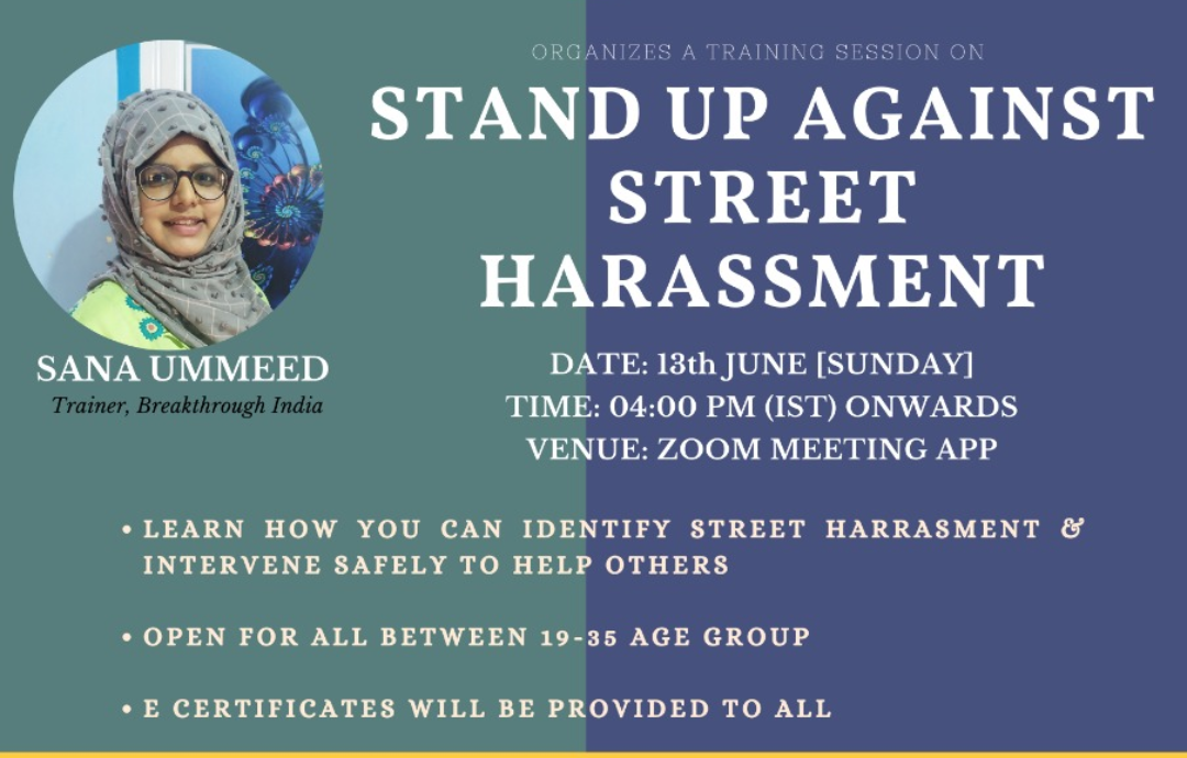 Training Program on Stand Up Against Street Harassment