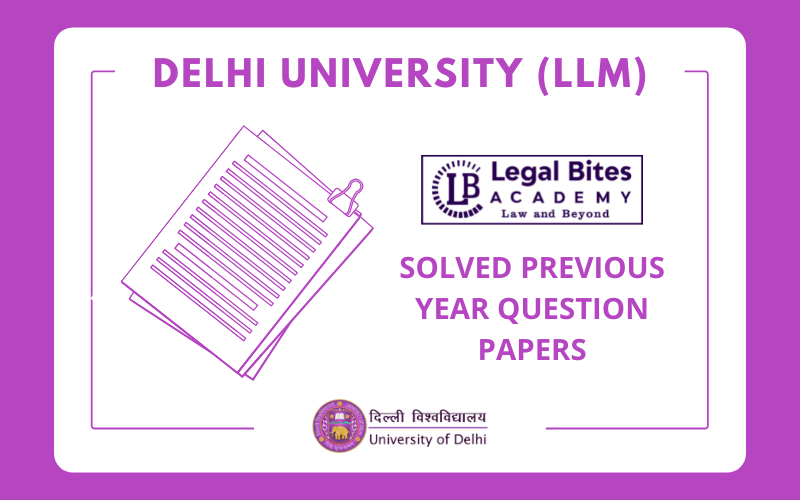 DU LLM Entrance Solved Papers