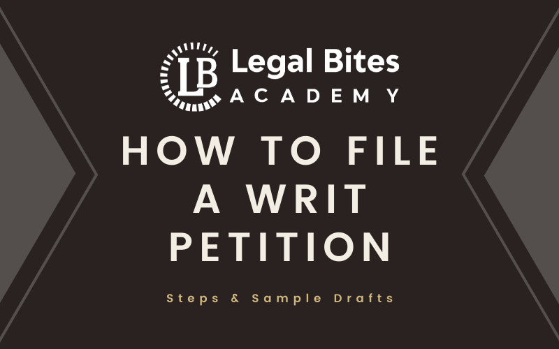 How to file a writ petition