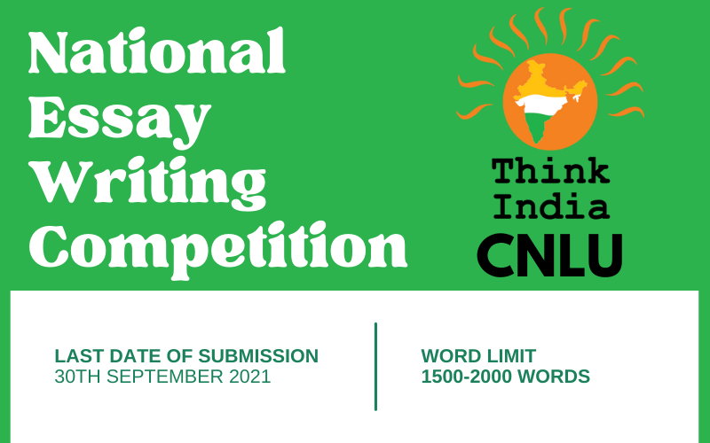 National Essay Writing Competition organized by Think India CNLU