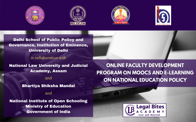 Online Faculty Development Program on MOOCS and E-Learning | National Education Policy | 18th - 24th Oct 2021