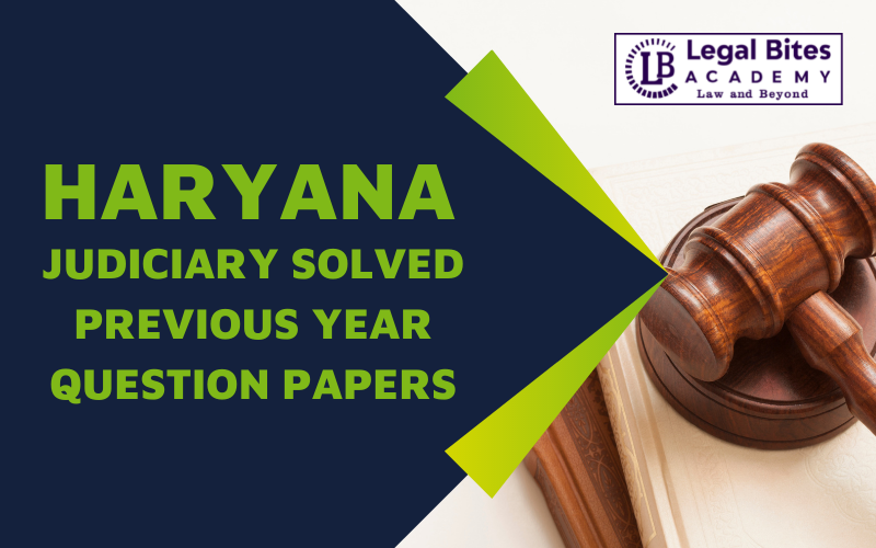 Haryana Judiciary Prelims