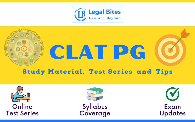 CLAT PG Study Material, Test Series and Tips