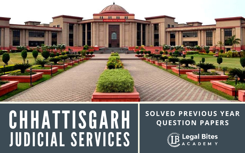 Chhattisgarh Judiciary Prelims Examination 2017 Solved Paper | Chhattisgarh Judiciary Prelims Solved Papers PDF