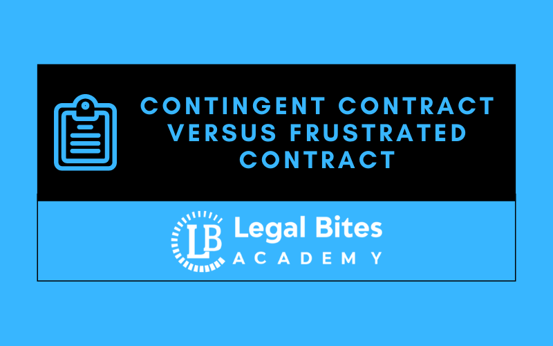 Contingent Contract versus Frustrated