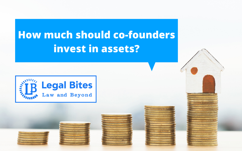 How much should co-founders invest in assets