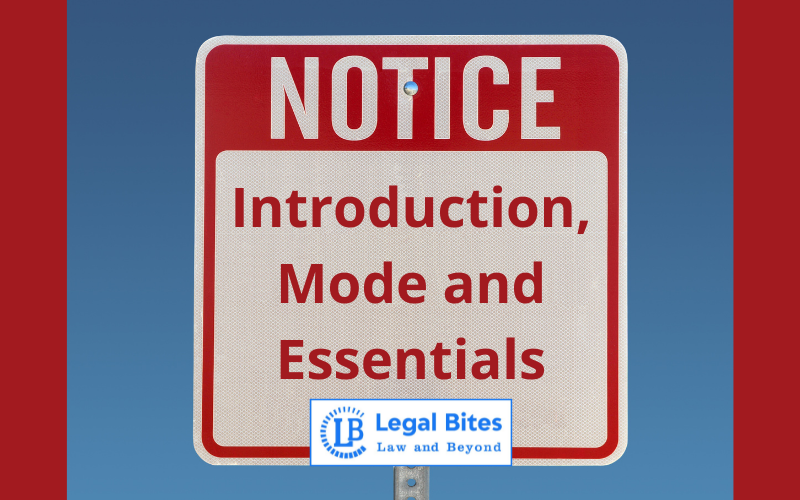 Notice: Introduction, Mode and Essentials
