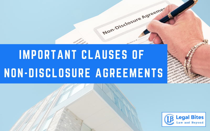 Important Clauses of Non-Disclosure Agreements