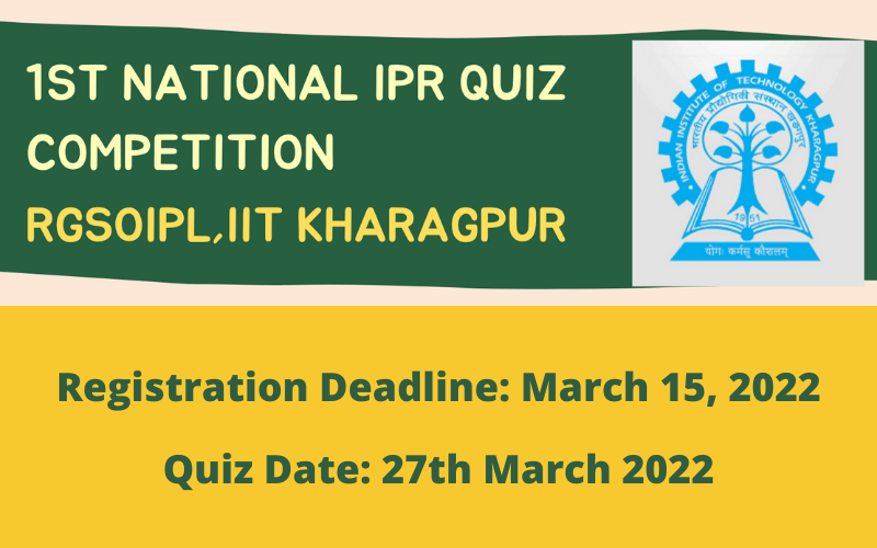 1st RGSoIPL National IPR Quiz Competition