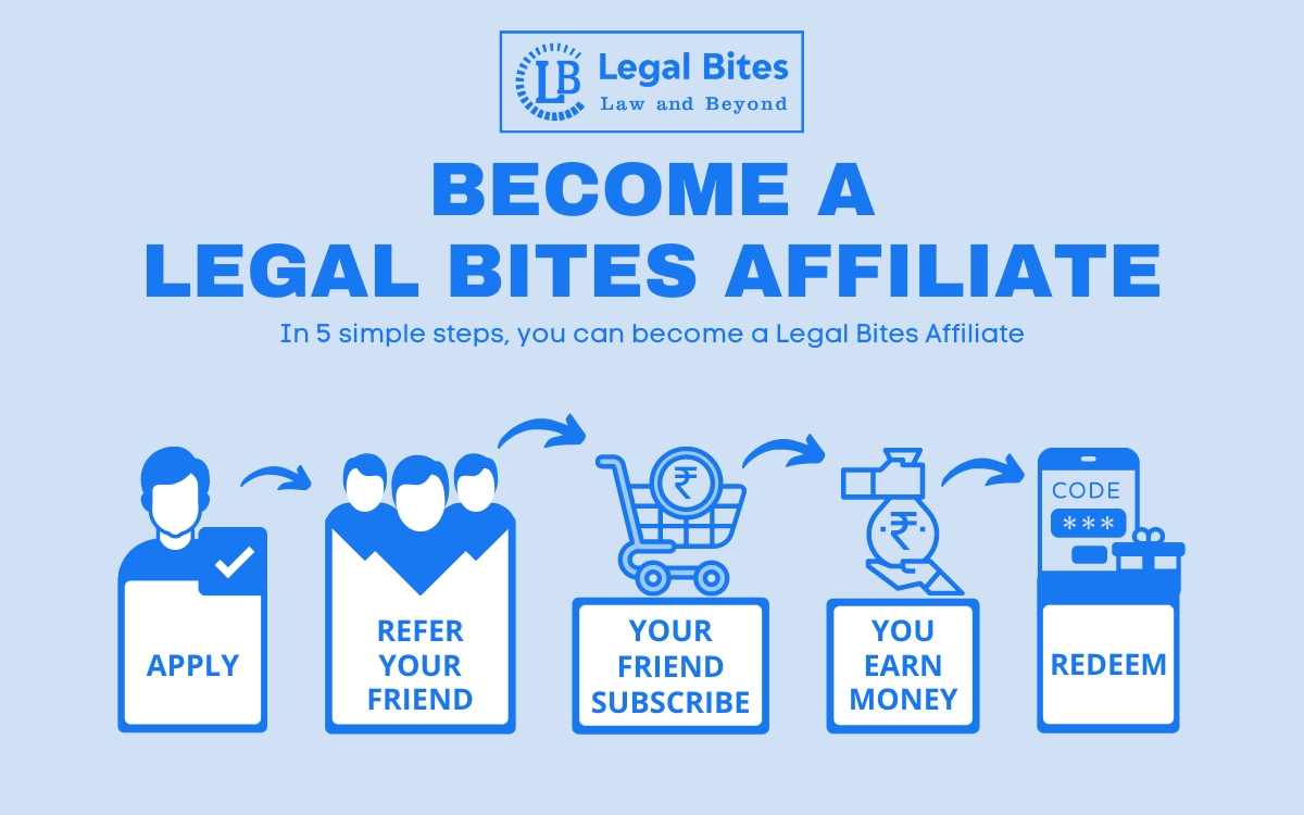 In 5 simple steps, you can become a Legal Bites Affiliate