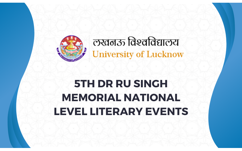 RU Singh Memorial National Level Literary Events