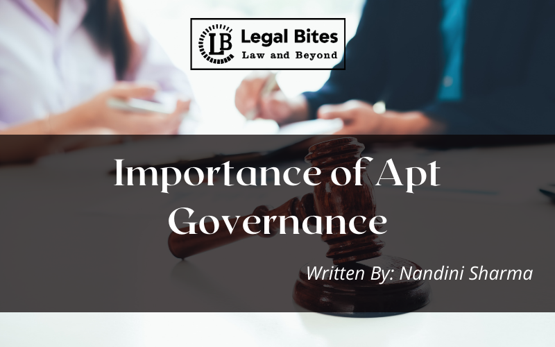 Importance of Apt Governance
