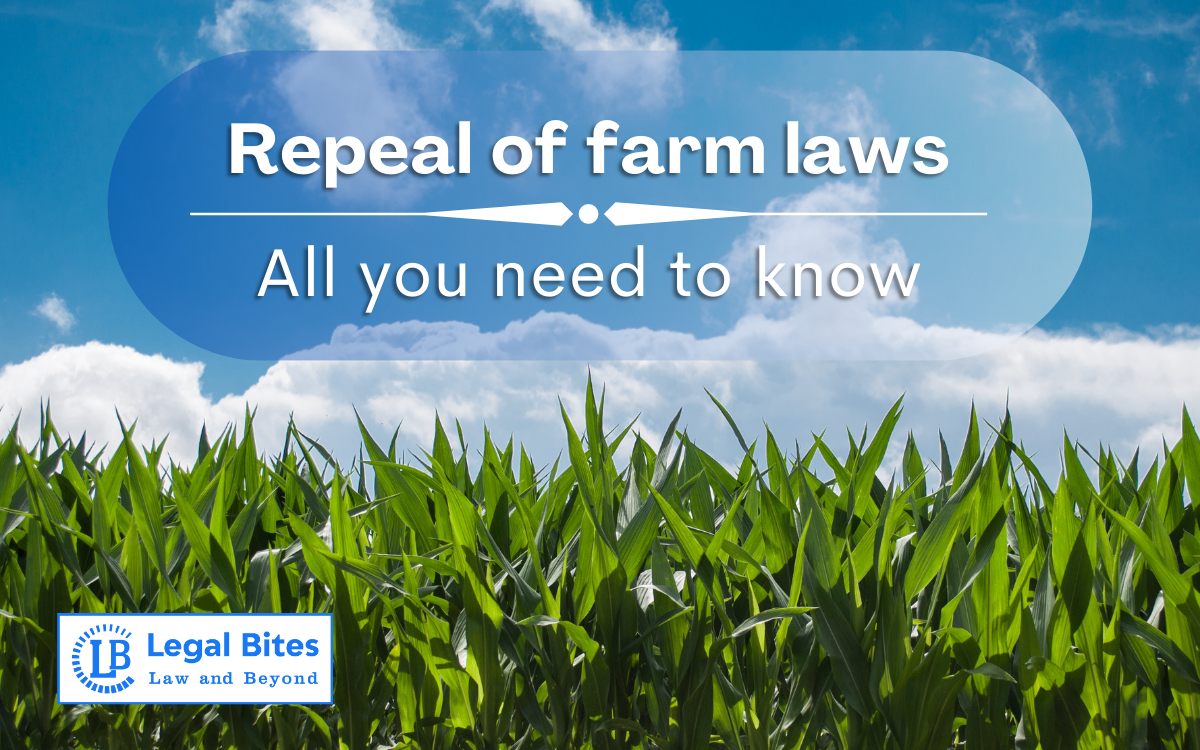 Repeal of Farm Laws: All you Need to Know
