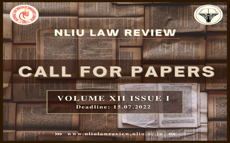 NLIU Law Review Volume XII Issue I
